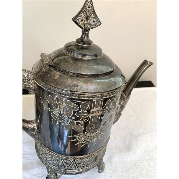 Meriden B Company Silverplate Hollowware No. 1926 5 and 6 Coffee Pots Britannia - Picture 16 of 16